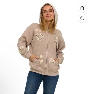 Winnie the Pooh Graphic Zip-Up Hoodie